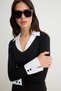 Black Plain Shirt Collar Snap Fastener Bodysuit Tpraw27Bd00032 - 4
