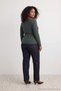More Sustainable Green Double Breasted Closure Fitted Knitted Plus Size Blouse Tbbaw27Af00064 - 4