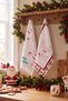 2-Piece Printed Christmas Themed Kitchen Towels Tphaw27Mh00013