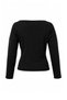Black Premium Yarn/Special Yarn Boat Neck Fitted Knitwear Sweater Twoaw27Kz00170 - 3