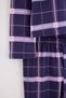 Mor %100 Pamuklu Ekose / Kareli Örme Pijama Takımı THMAW26PT00046 - 3