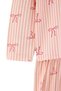 Pink Striped and Ribbon Bow Patterned Knitted Pajama Set Thmaw27Pt00291 - 3