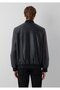 Black Faux Leather Bomber Jacket Regular Fit / Normal Cut 0110906-71379 - 5