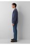 Crew Neck Navy Blue Basic Sweatshirt 0S10276-70759 - 4