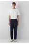 Tencel ™ ) Lyocell Navy Blue Jogger Pants 0010622-70489 - 3