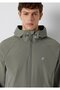 Hooded Spandex Khaki Jacket Regular Fit / Normal Cut 0110902-71484 - 6