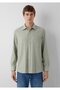 Green Shirt with Pockets Regular Fit / Normal Cut 0212105-71476 - 3