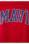Logo Printed Red T-Shirt Oversize / Wide Cut 1600843-86417 - 6