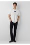 Black Printed Ecru T-Shirt Regular Fit / Normal Cut 0613539-70057 - 3