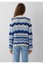 Navy Blue Jacquard Sweater Regular Fit / Normal Cut 1710974-91041 - 6