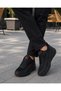 Waterproof Unisex Sneakers with Heel Pads - Black Red - 4