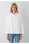 Tencel ™ ) Lyocell Blended White Shirt Oversize / Wide Cut 1220468-89583 - 3