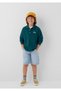 Green Sweatshirt with Patch Detail 6S10193-71932