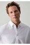 Linen Blend White Shirt Regular Fit / Normal Cut 0212077-620 - 4