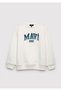 Logo Printed Ecru Sweatshirt 6S10218-70057 - 2