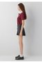 Checkered Anthracite Short Skirt 1410275-91419 - 4
