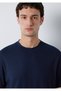 Lightweight and Flexible Navy Blue Travel T-Shirt Regular Fit / Normal Cut 0613224-80022 - 6