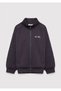 Jeans Printed Zippered Anthracite Sweatshirt 7S10192-70087 - 2