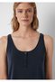 Tencel ™ ) Modal Blended Black Undershirt Slim Fit / Tight Fit 1613339-900 - 6
