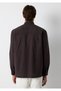 M Embroidery Detailed Brown Shirt Loose Fit / Relaxed Fit 0212140-70220 - 5