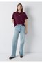 Logo Printed Interlock Claret Red T-Shirt Regular Fit / Normal Cut 1612829-70434 - 2