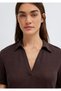 Linen Brown Polo T-Shirt Slim Fit / Narrow Cut 1614309-70240 - 6