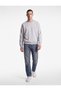 Comfortable Fit, Stitched Detail, Long Sleeve, Crew Neck, Embroidered Sweatshirt