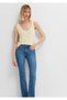 Tencel ™ ) Modal Blended Yellow Undershirt Slim Fit / Tight Fit 1613216-84571 - 2