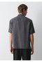 Short Sleeve Anthracite (Tencel) ™ ) Modal Blend Shirt Regular Fit / Normal Cut 0211517-80955 - 5