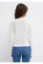 Knitted Detail Ecru Cardigan Slim Fit / Slim Fit 1710845-70057 - 6