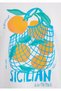 Sicilian Printed Ecru T-Shirt Regular Fit / Normal Cut 1614002-70057 - 8