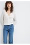 Knitted Detail Ecru Cardigan Slim Fit / Slim Fit 1710845-70057 - 3