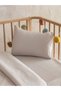 Real Cotton Satin Baby Duvet Cover Set Gray Stone – Hypoallergenic Soft Natural 100X150 cm - 5
