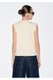 Women's Yellow Sleeveless Knitwear Vanilla Sweater & Cardigan - 6