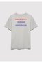 Hello Kitty Printed Gray T-Shirt Loose Fit / Relaxed Comfortable Cut 7610423-70075 - 3