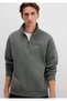 Logo Semi-Zip Green Sweatshirt 0S10585-71598 - 2