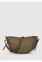 Faux Suede Khaki Crossbody Bag 1913385-82048 - 3