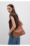 Faux Suede Brown Shoulder Bag 1913473-70280 - 2