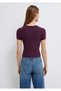 Mor Basic Crop T-Shirt Crop / Short Cut 1600814-70434 - 5