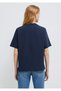 Logo Printed Navy Blue T-Shirt Regular Fit 1613565-82318 - 6
