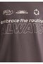 Always Printed Purple T-Shirt Loose Fit / Loose Relaxed Cut 0612722-86683 - 6