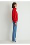 Logo Printed Semi-Zip Red Sweatshirt 1S10179-86417 - 4