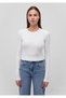 2-Pack Long Sleeve Crop Basic T-Shirt Fitted / Body-Hugging Cut 1613021-88467 - 7