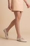 Women's Double-Strapped Troc Casual Ballerinas Bekosa Ecru - 5