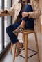 Women's Suede Look Stripe Detailed Multi-Part Lace-Up Retro Casual Sneaker Sports Shoes Liyante Tobacco Brown Suede - 4