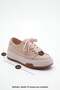 Women's Sneaker High Sole Lace-Up Linen Sports Shoes Kotnel Beige - 8