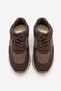 Women's Suede Detailed Lace-Up Thick Sole Casual Sneaker Sports Shoes Arvon Brown Suede - 7