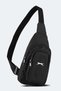Galepir Unisex Black Crossbody Bag