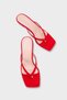 Malory Thin Strap Flip-Flop Closed Toe Short Heeled Women's Slippers - 3