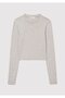 2-Pack Long Sleeve Crop Basic T-Shirt Fitted / Body-Hugging Cut 1613021-88467 - 5